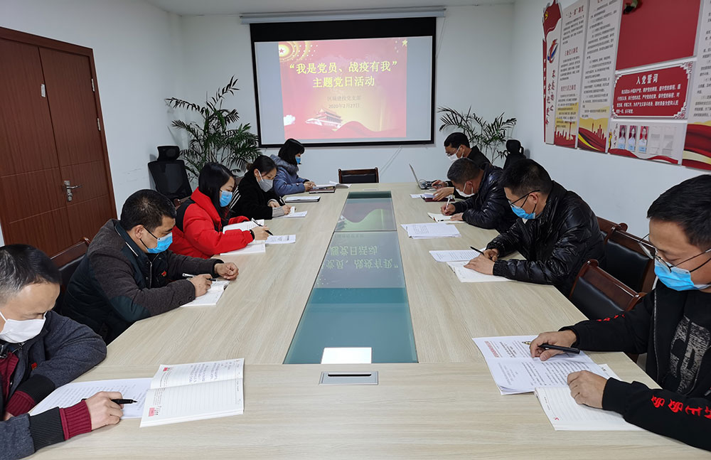 屯溪城建投公司黨支部開展“我是黨員、抗疫有我”主題黨日活動(dòng)